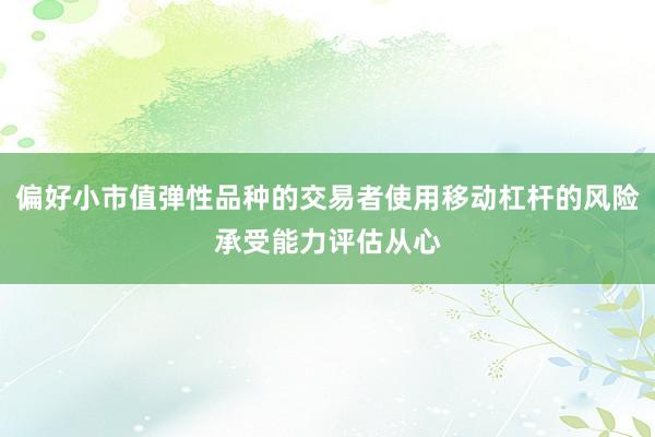 偏好小市值弹性品种的交易者使用移动杠杆的风险承受能力评估从心